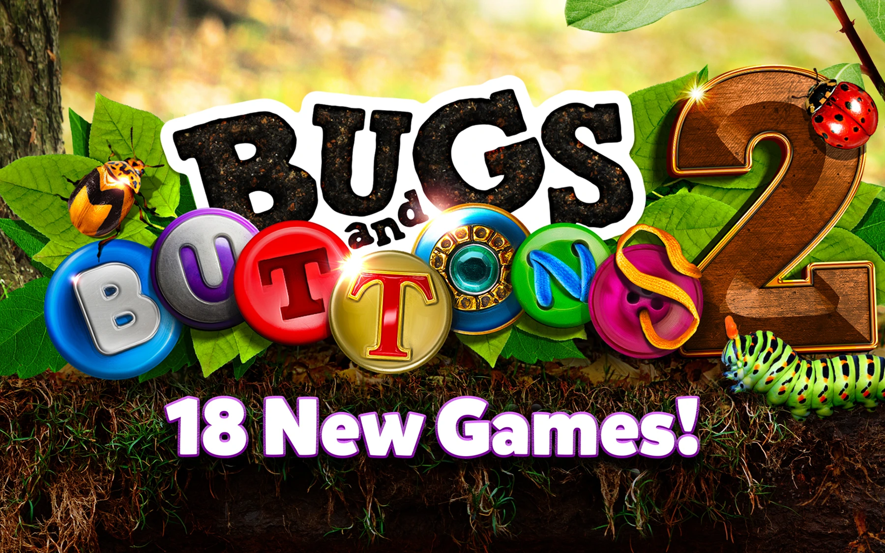 Bugs & Buttons 2 illustrated promotional title artwork